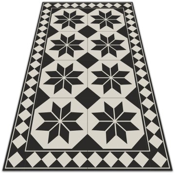 Decormat Zunanja preproga Črno -bele zvezde