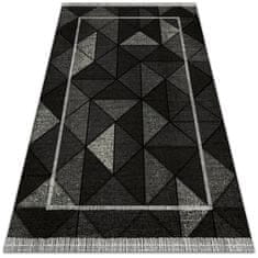 Decormat Zunanja preproga 3D učinek trikotniki 80x120 cm 