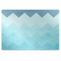 Decormat Podloga za stol parket Modre cikcake 120x90 cm 2 cm 