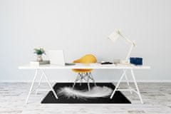 Decormat Podloga za stol Belo pero 120x90 cm 15 cm 