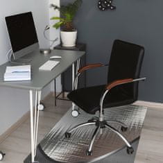 Decormat Podloga za zaščito tal Srebrna abstrakcija 120x90 cm 2 cm 