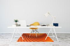 Decormat Podloga za zaščito tal Oranžni valovi 120x90 cm 15 cm 