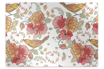 Decormat Podloga za stol Ornament ptice