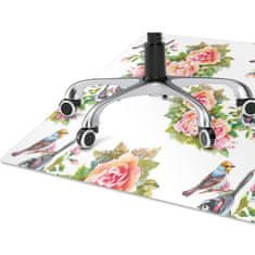Decormat Podloga za pisarniški stol Ptice na veji 120x90 cm 15 cm 