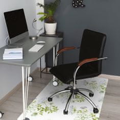 Decormat Podloga za pisarniški stol Občutljivo cvetje 140x100 cm 15 cm 