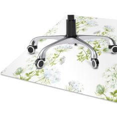 Decormat Podloga za pisarniški stol Občutljivo cvetje 140x100 cm 15 cm 