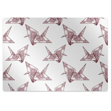 Decormat Podloga za pisarniški stol Origami birds