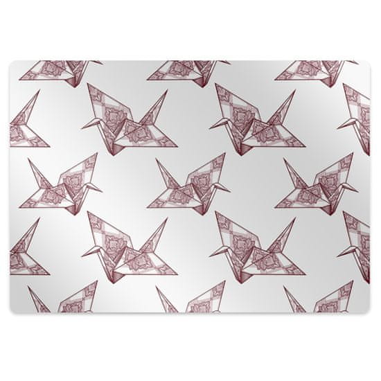 Decormat Podloga za pisarniški stol Origami birds