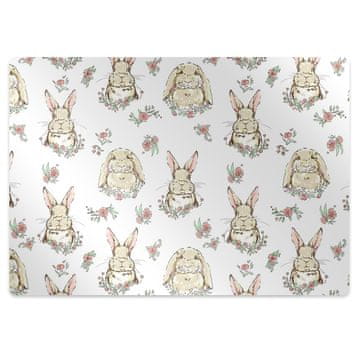 Decormat Podloga za stol Light brown rabbits