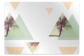 Decormat Podloga za pisarniški stol Palms in triangles