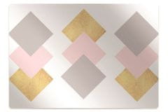 Decormat Zaščitna podloga za stol Colorful rhombus 140x100 cm 2 cm 