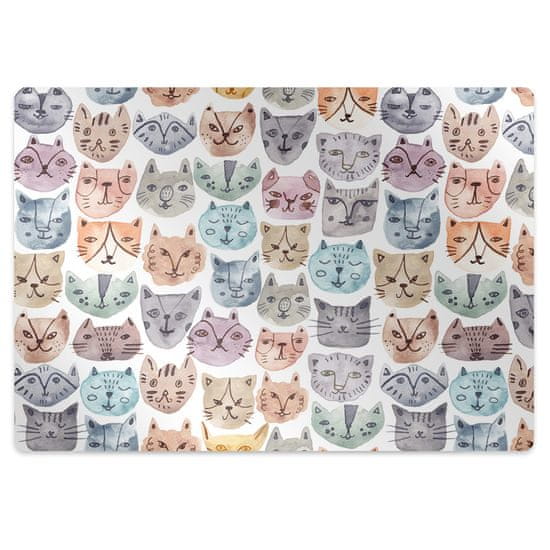 Decormat Podloga za pisalni stol Watercolor cats
