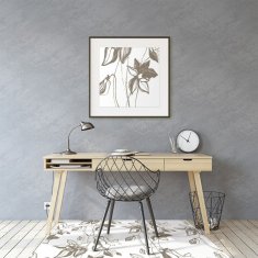 Decormat Podloga za pisalni stol Flower drawing 120x90 cm 2 cm 