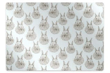 Decormat Podloga za stol Sketched rabbits