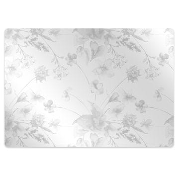 Decormat Podloga za zaščito tal Gray flowers