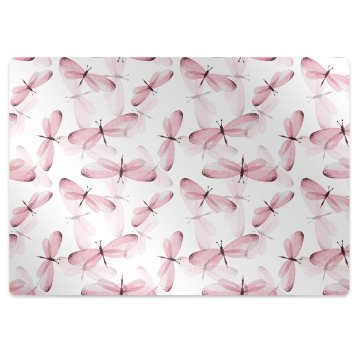 Decormat Podloga za pisalni stol Pink dragonflies