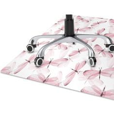 Decormat Podloga za pisalni stol Pink dragonflies 120x90 cm 2 cm 