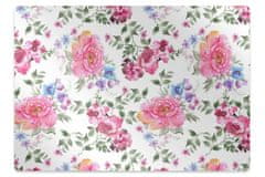 Decormat Zaščitna podloga za stol Pink flowers 120x90 cm 15 cm 