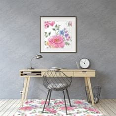 Decormat Zaščitna podloga za stol Pink flowers 120x90 cm 15 cm 