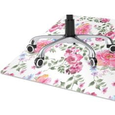Decormat Zaščitna podloga za stol Pink flowers 120x90 cm 15 cm 