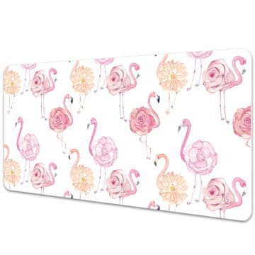 Decormat Namizna podloga Flamingos and flowers