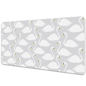 Decormat Podloga za pisalno mizo White swans