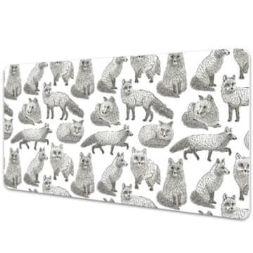 Decormat Podloga za pisalno mizo Drawn foxes