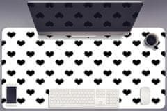 Decormat Namizna podloga Black hearts 100x50 cm 