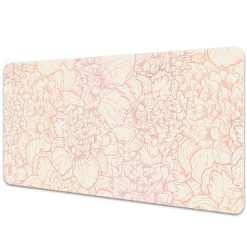 Decormat Podloga za pisalno mizo Pink peonies