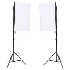 Vidaxl Komplet za foto studio z lučmi in ozadjem
