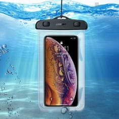 Ugreen Vodotesna torbica za telefon z vrvico IPX8 do 30 m črna