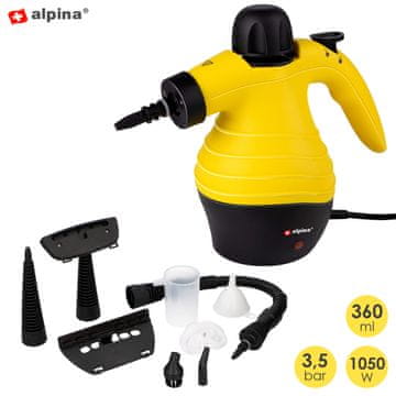 Alpina ED-ALP-STEAM parni čistilec, 1050W, do 3,5 bar, več nastavkov