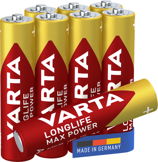 Varta baterije Longlife Max Power 6+2 AAA 4703101448, 6+2 kosov