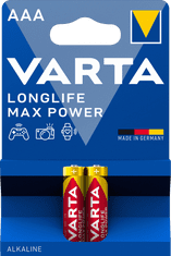 Varta baterije Longlife Max Power 2 AAA 4703101412, 2 kosa