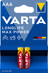 Varta baterije Longlife Max Power 2 AAA 4703101412, 2 kosa