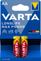 Varta baterije Longlife Max Power 2 AA 4706101412, 2 kosa