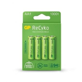 GP Baterija polnilna Ni-Mh AA 1300 mAh, 4 kom