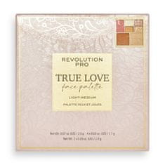 Revolution PRO Paleta za obraz Light - Medium True Love (Eye & Cheek Palette) 12 g
