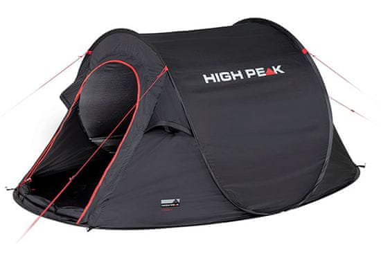 High Peak Vision 3 Pop Up šotor, črn