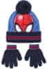 komplet kape in rokavic Spiderman, temno moder, 4-8 let (2200009614)