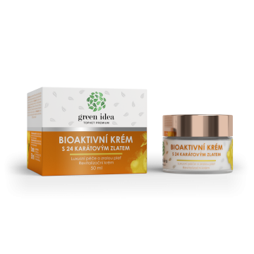 GREEN IDEA Bioaktivna krema s 24-karatnim zlatom 50 ml