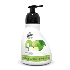GREEN IDEA Pena za prhanje - zeleno jabolko - primerna za otroke 300 ml