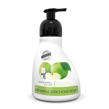 GREEN IDEA Pena za prhanje - zeleno jabolko - primerna za otroke 300 ml
