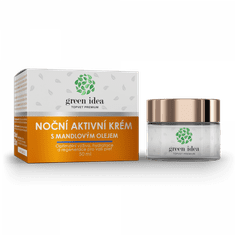 GREEN IDEA Nočna aktivna krema z mandljevim oljem 50 ml
