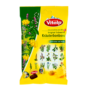 DOMACO Švicarski bonbon 20 zelišč z medom 75 g