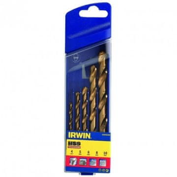 Irwin Komplet svedrov za kovino Titanium 4,0, 5,0, 6,0, 8,0, 10,0 mm, 5 kosov