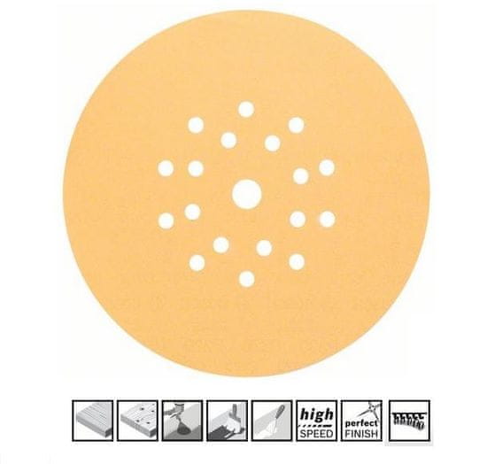 Bosch KOLUT 225mm C470 gr. 40, 25 kosov, z luknjami