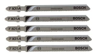 Bosch Komplet 5 listov za vbodno žago T101A Plexi