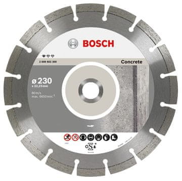 BOSCH DIAMANTNI REZALNI LIST 230x22 SEGMENTIRANI BETON