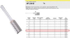 KLINGSPOR Kovinski mlin HF 100 B FI=6,0x18mm SHEAR 6mm TYPE ZYAS, CURRENT
